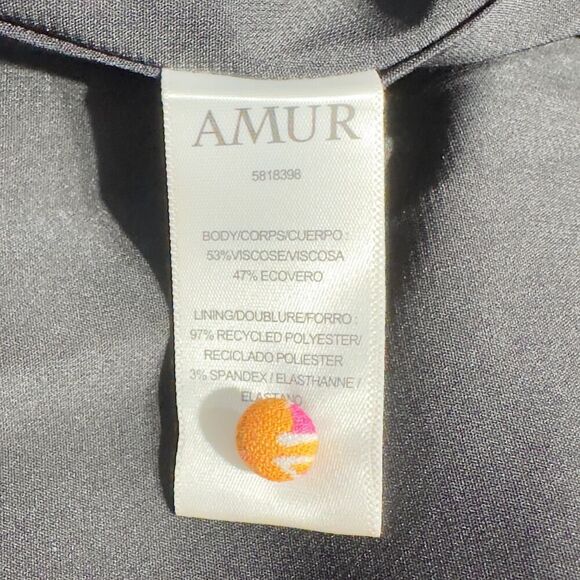 AMUR Gretal Multicolor Floral Balloon Sleeve Smocked Minidress Women's 0 NWT - Picture 8 of 13